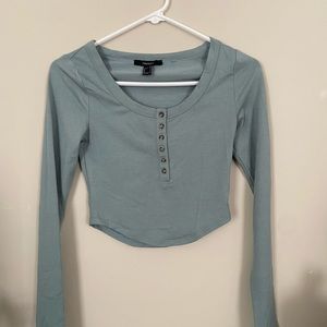 F21 long sleeve w buttons